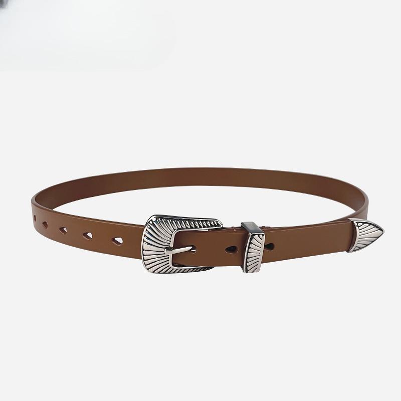 Top Layer Cowhide Retro Women's Belt with Casual Pants Jeans Women's Versatile Fashion Women's Belt