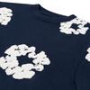 Denim Tears Long Sleeve Cotton Wreath T-shirt Navy