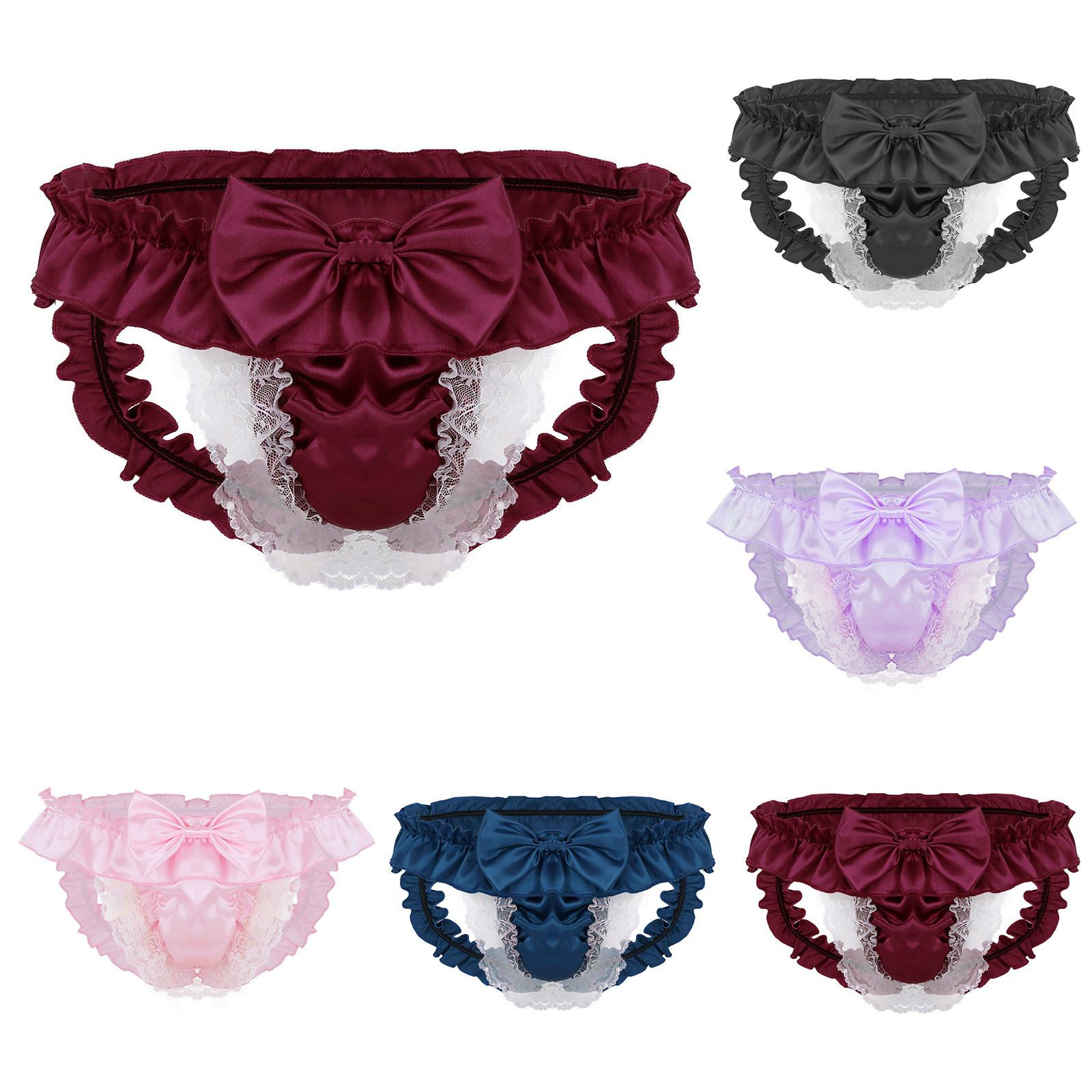 

Сексуальные мужские кружевные трусы Открытые попу Низкие G-string Стринги Нижнее белье Трусики