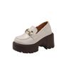 The inner height increases by 12cm for small people, and the inner height increases for loafers. Single shoes, genuine leather, black thick-soled