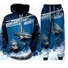 Convient aux Poissons Impression 3D Garçons Filles Sweat à Capuche Pantalon Ensembles 2 pièces Pêche Chasse Camping Vêtements pour Enfants Mode Enfant Vêtements de Sport d'Extérieur