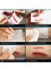 2/6pcs Hallween Horror Tattoo Sticker Realistic Fake Bloody Wound Stitch Scar Scab Masquerade Prank Makeup Props