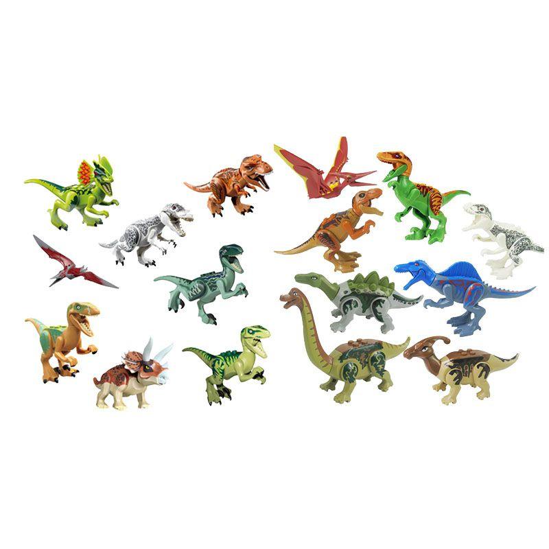Vivid Jurassic World Dinosaur Building Blocks With Movable Parts For Kids