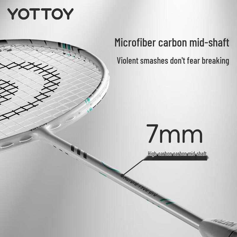 YOTTOY Aurora T900 Pro Full Carbon Badminton Racket Pair