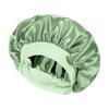 Wide-brimmed high-elastic satin nightcap, women's beauty salon hair care hat, confinement chemotherapy cap