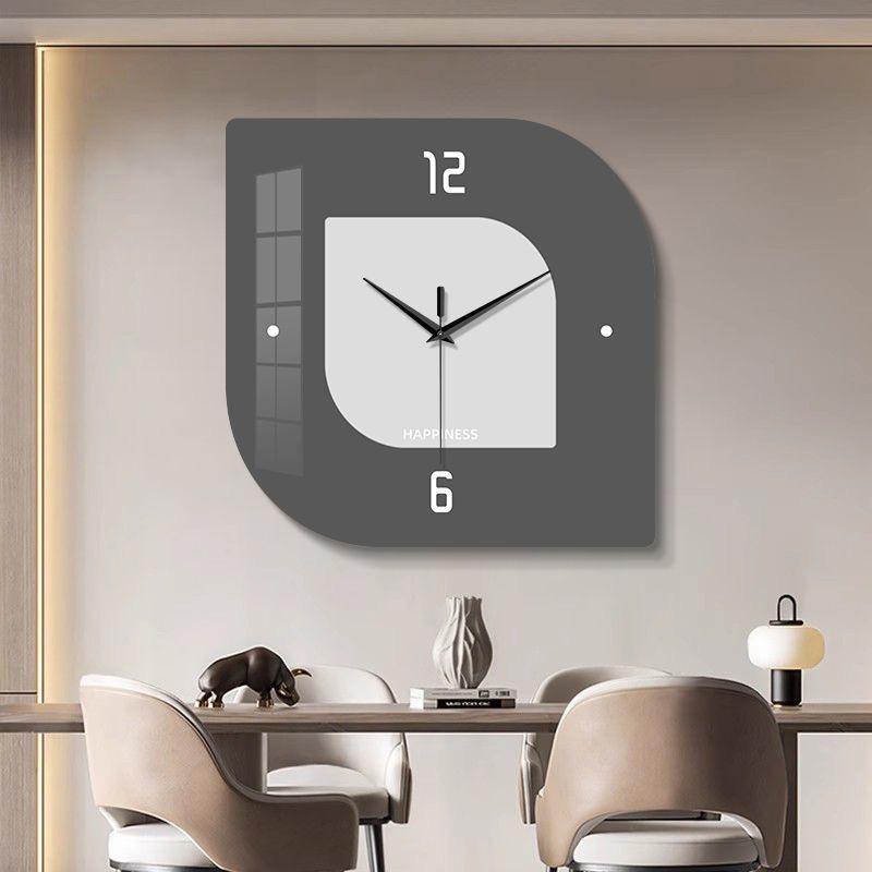 Restaurant Clock Wall Clock Living Room 2025 New Simple Solid Color Wall Watch Creative Home Clock Wall Hanging 25x25CM