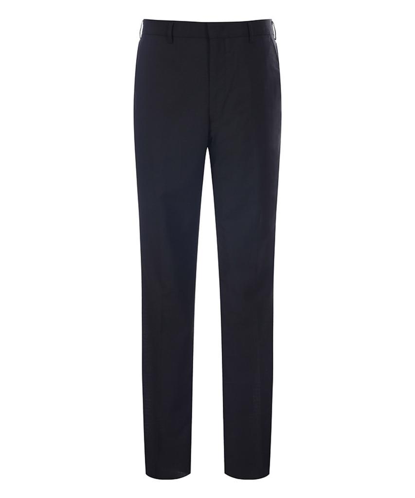 TREMOLO Coolmax Black Solid Dress Pants_Tgbgb3M3211