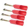 4PCS Red 32cm Foldable Fishing Rod Ground Inserted Holder Stand Pole Bracket Tackle Accessory32x4x3.3x15.5cm