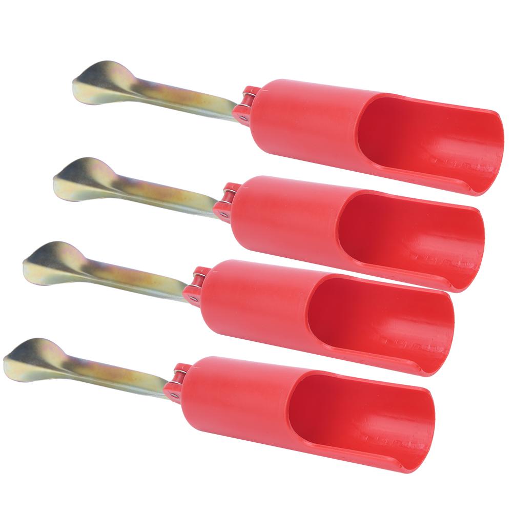4PCS Red 32cm Foldable Fishing Rod Ground Inserted Holder Stand Pole Bracket Tackle Accessory32x4x3.3x15.5cm