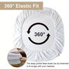 High Quality Waterproof Mattress Protector Solid Color Bed Sheet Deep Pocket Fitted Sheet Bedspread with Elastic Bands Sheets Sofa Cover