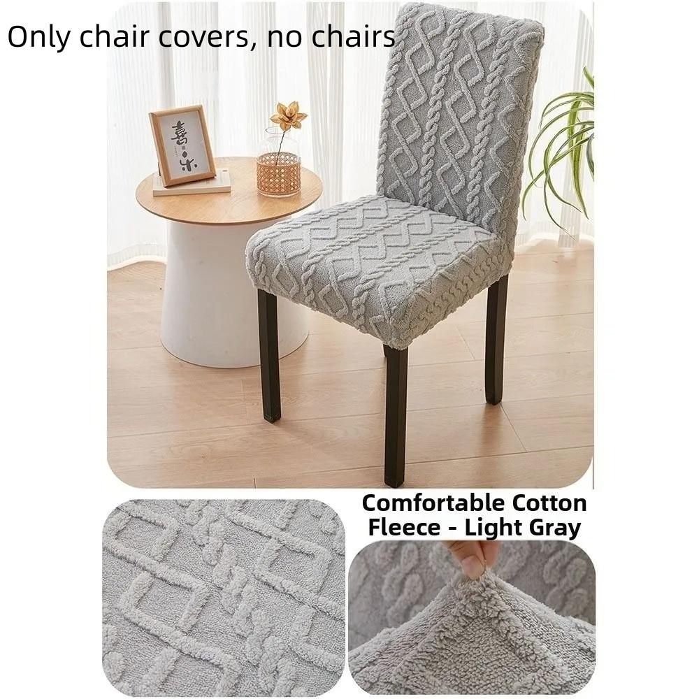 1PC Elastic Jacquard Chair Cover for Home Four Seasons Universal Dustproof Chair Cover for Bedroom Living Room Dining RoomDecora
