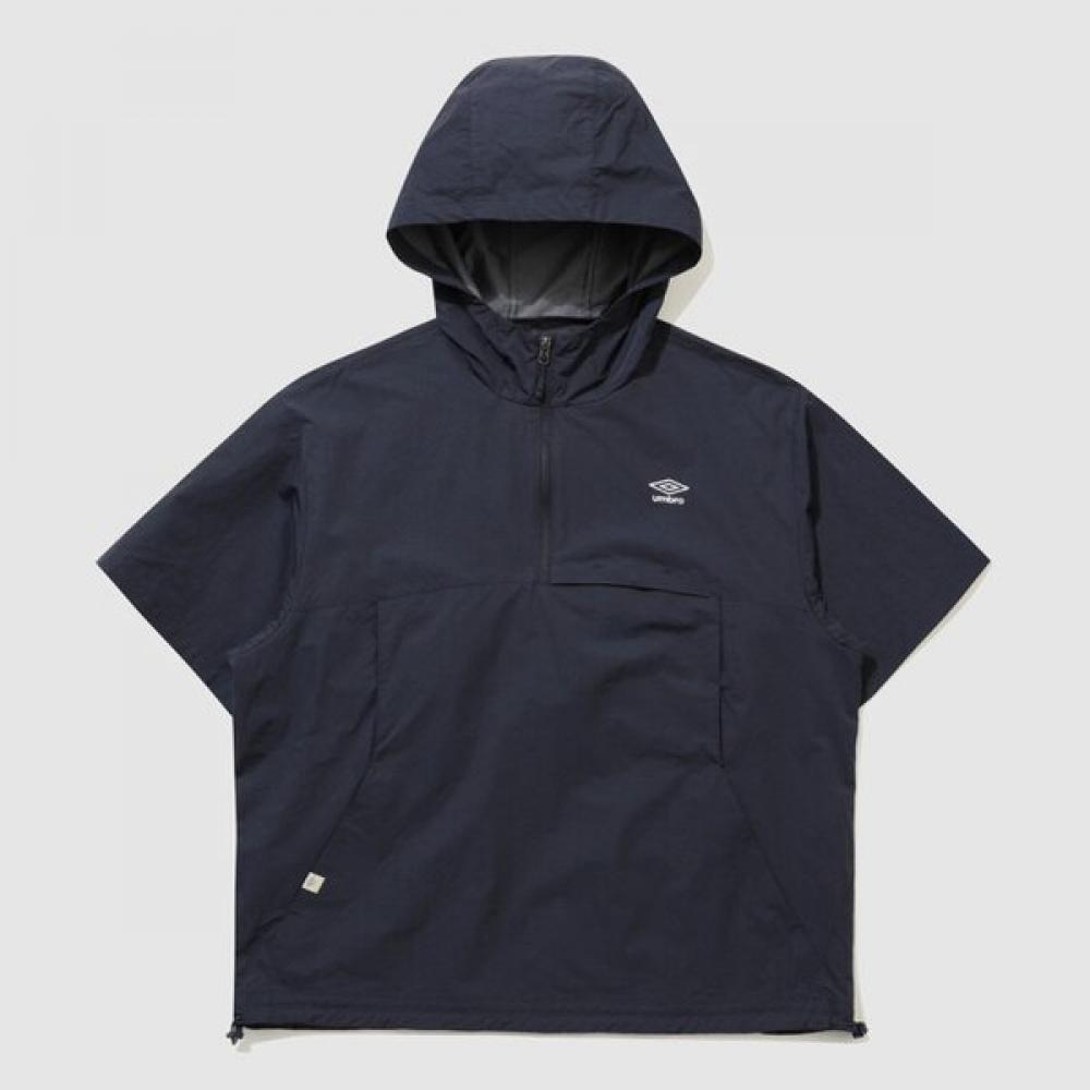 Umbro Men S Highway Ventilated Hooded Short Sleeve Anorak Ur223cwt41