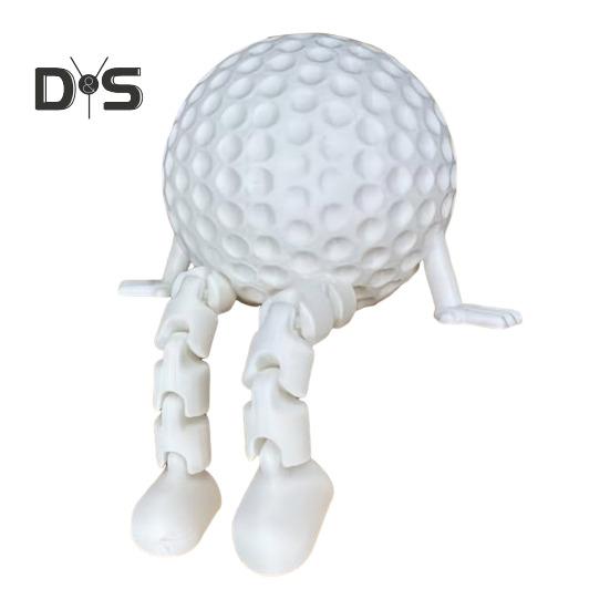 Tennis Model Ornament Golf Basketball Soccer Baseball Ball Figure Articulated Legs Display Model Office Desk Accessory