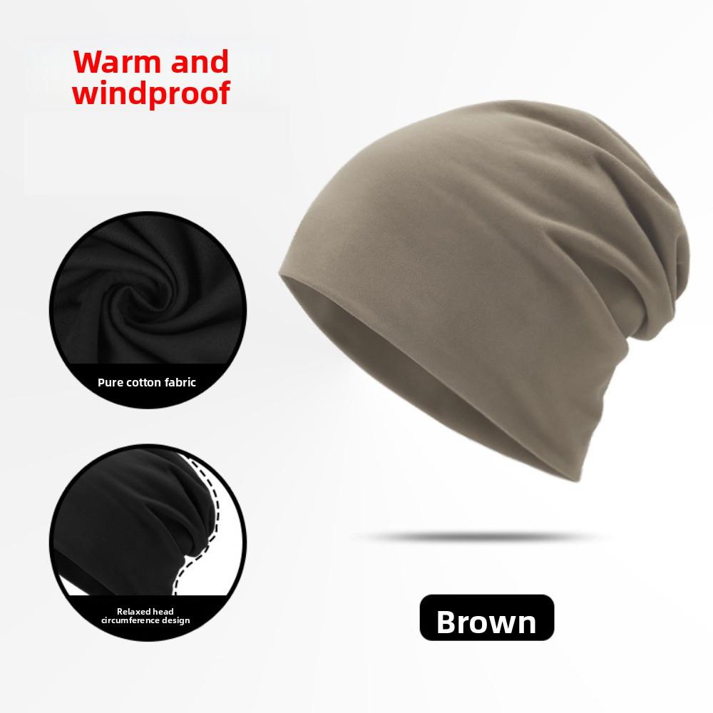 Elastic Winter Sport Cap Stacked Outdoor Warm Hat Sport Bonnet Winter Cycling Running Hats  Unisex