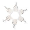 6Pcs/set Traceless Nailless Powerful Viscous Wall Hanging Hook for Kitchen Bathroom