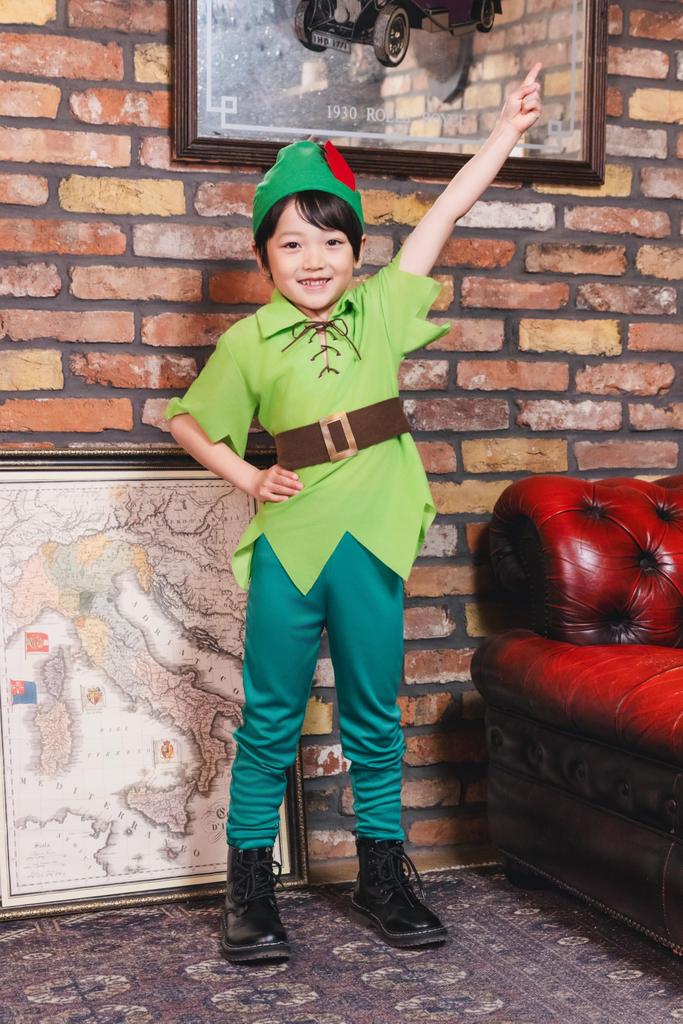 Clearstone Halloween Fantasy Boy Cosplay Green Costume, 100cm,