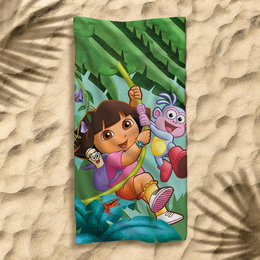 Animation D-Dora the Explorer Towel Towel Soft Pool Gift For Travel Gym Shower Cool Camping Quick Dry Sports Large Beach Towel