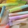 Gradient Snow Dot Yarn Mesh Paper 50cm Wide Hollow Net Florist Wrap Supplies Irregular Mesh Snowflake Yarn Flower Wrapping Paper