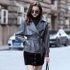 New Spring and Autumn Small Genuine Leather Jacket for Women Motorcycle Sheep Fashion Belt Jacket Leather Jacket Single