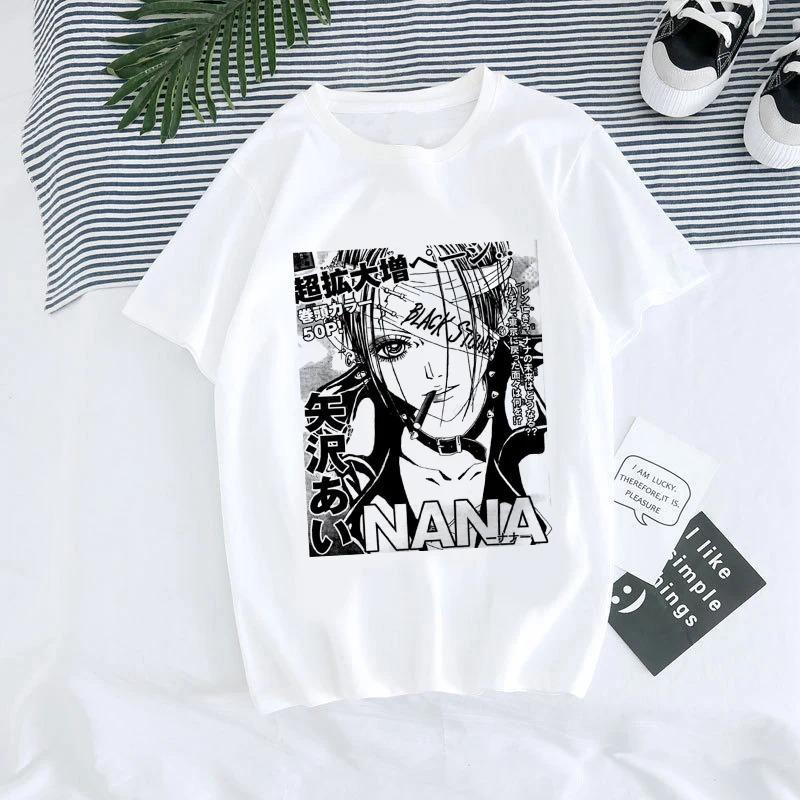 ZX TEE Nana Anime T-Shirt Nana Anime Shirt Nana Osaki Manga Charakter Shirt BLACK STONES Merchandise Japanisches Anime Charakter Print T-Shirt