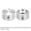 Uxcell Aluminum Potentiometer Universal Volume Tone Control Knob with Arrow Indicator for Guitar and Silver 4-Piece Knob, 1/4" (6mm) Bass, 5/8"
