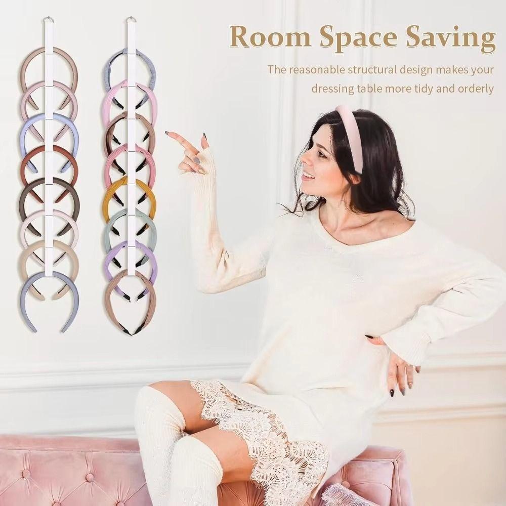 Wall-Mounted Headband Organizer Space Saving Wall Headband Holder Headband Storage Holder Closet