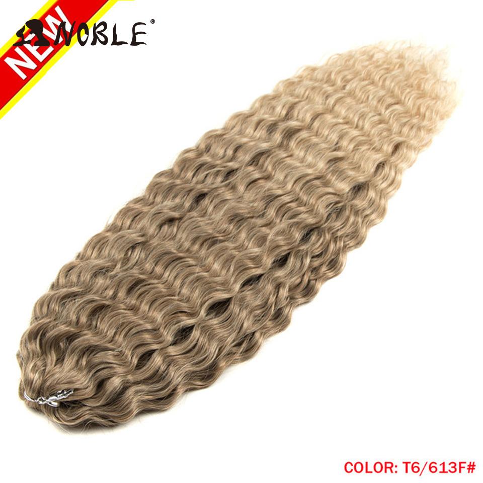 Edles Häkelhaar Locken Haar Wasserwelle 24 Zoll 300g Ombre Blond Twist Häkelhaar Zopf Haar Deep Wave Flecht Haarverlängerung