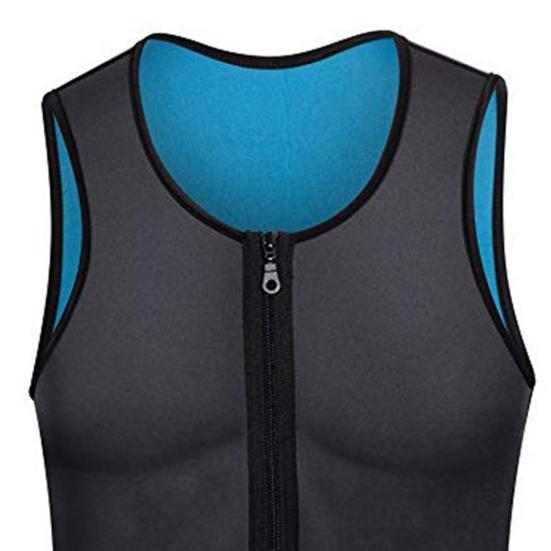 Men Fitness Vest O-neck Sleeveless Zipper Placket Protection Vest Muscle Defining Vest Safety Pullover Tank Tops
