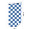 Checkerboard wallpaper blue and white, azure background 50x1000