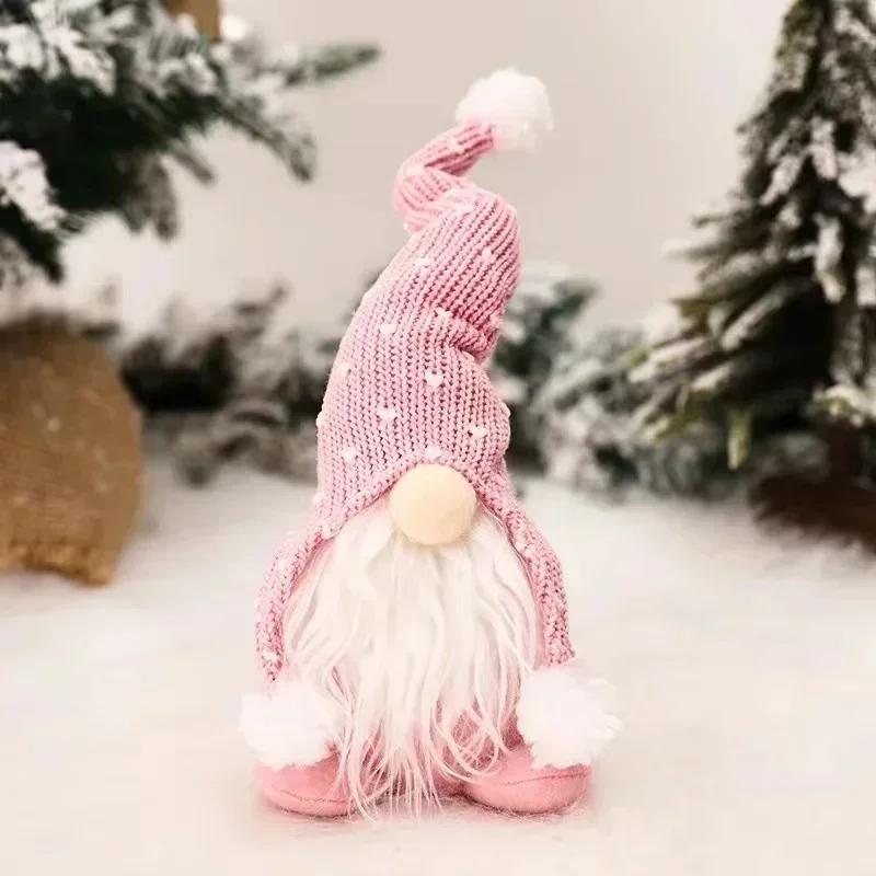 New Christmas Gnomes Plush Doll Pendant Santa Faceless Doll Xmas Gonk Dwarf Elf Decoration Gifts New Year Household Decorative