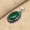 Astonishing Green Onyx Gemstone Handmade 925 Solid Sterling Silver Jewelry Pendant For Women