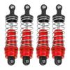 4Pcs RC Metal Shock Absorber Damper Set for MN86 MN86S MN86K MN86KS 112 RC CrawlersRed