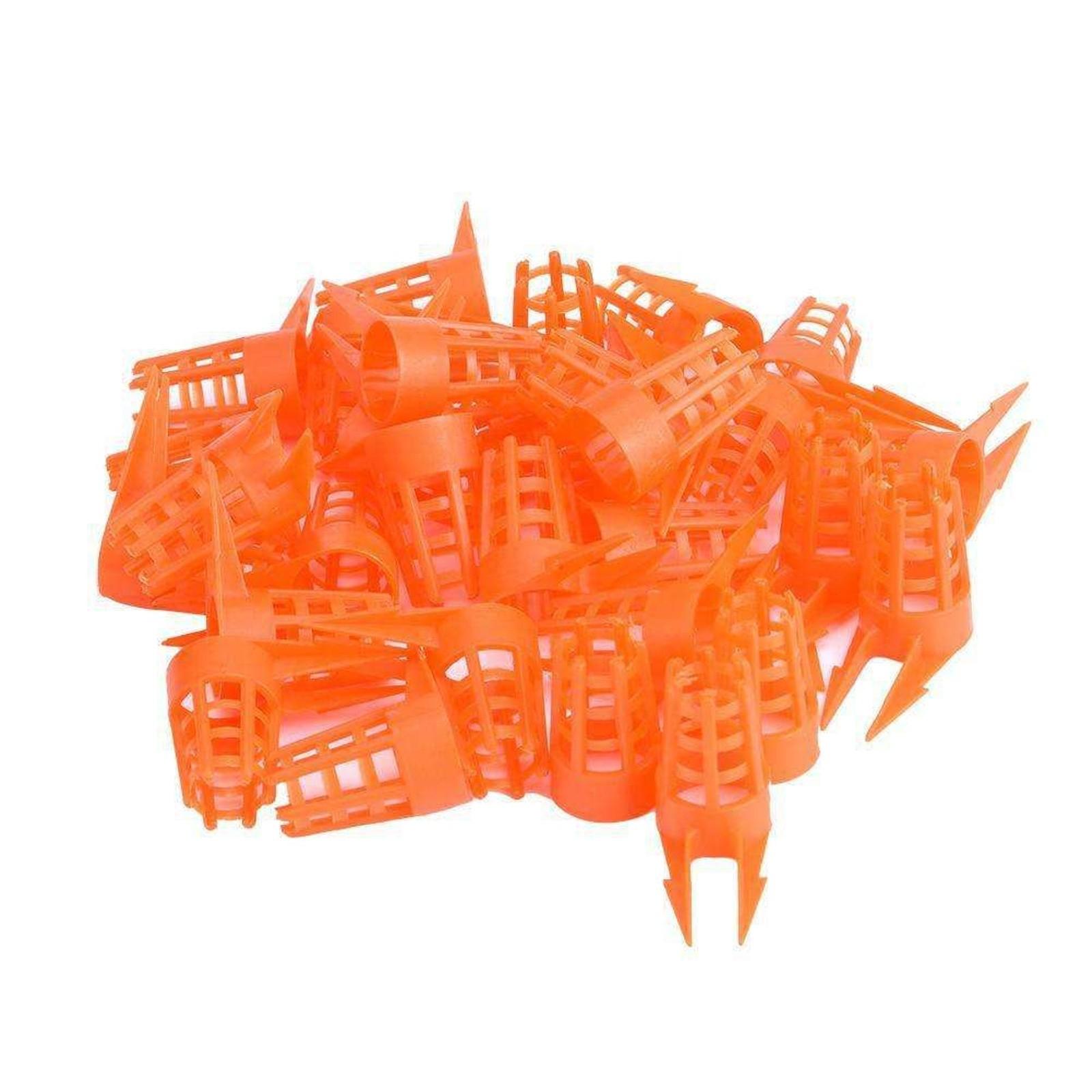 

30 шт., пластиковые клетки для пчел, крышка для ячейки, защитный инструмент для ячейки, принадлежности для пчеловодства, инструменты для пчел Ratu Lebah One Size оранжевый