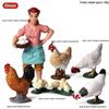 Realistic Farm Animal Models: Big Yellow Duck, Rooster, Turkey, Goose, and Swan