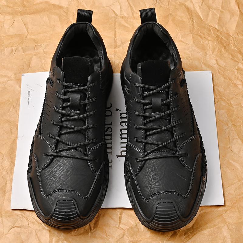 

Spring Autumn Men Sports and Leisure Shoes Anti Slip Classic Fashiable Persalized Breathable Lightweight Hiking Shoes 46 чорний