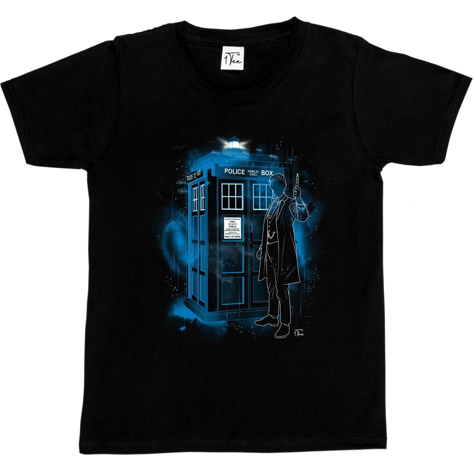 1Tee Kids Boys Police Phone Box Blue T-Shirt XXXXL