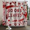 Halloween Shower Curtain Horror Night Bloody Hands Spooky Zombie Skull Scary Halloween Waterproof Bath Bathroom Shower Curtain