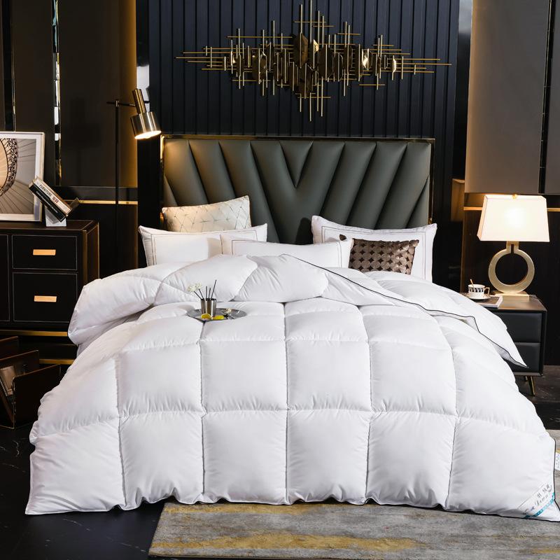 4lbs Quilted Comforter Reversible Fluffy Warm Bed Quilt For Autumn Winter Bedroom Bedding