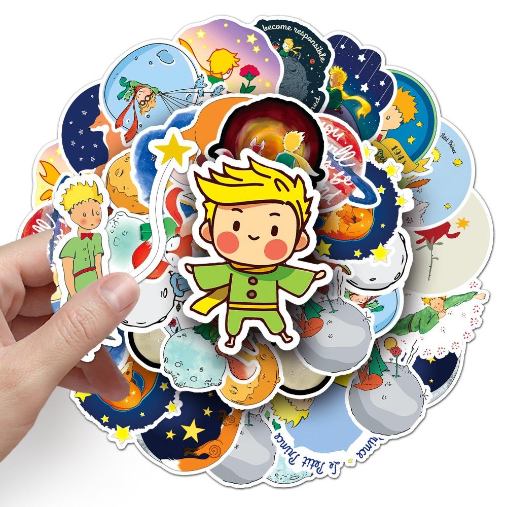 50Pcs Cartoon Le Petit Prince Graffiti Stickers Decals Suitcase Laptop Computer Water Cup Guitar Decoration Diy Kid Classics Toy