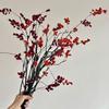 Floral Decor Artificial Berry Fruit Branch Red Fruit Berries Artificial Flowers  Home Decoration