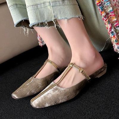 Brand New Womens Sandals Casual Solid Color Closed Toe Slippers Brand Design Summer Women High Quality Soft Bottom Low Top Shoes