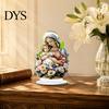 Spiritual Gift for Baptism Virgin And Angel Ornament, 2D Acrylic Religious Ornament with Catholic Statue Base, Table Centerpiece, Christian