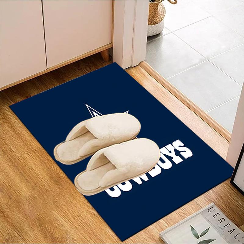 Cowboys Team Logo Rug Game Carpet, Floor Mat for Bedroom Living Room Entryway Rug, Home Decor Idea Gift for Christmas birthday
