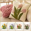 Pastoral Style Throw Pillowcover Embroidered Flower Cushion Cover  Sofa/Bed