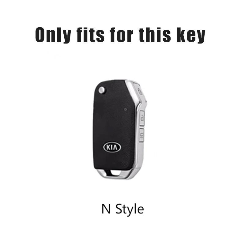 Zinc Alloy Leather Car Key Case Cover For KIA Ceed 2023 CD Forte 2018 2019 2021 Cerato 2019 K3 Gt Seltos Sportage 2020 Sorento