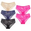 Damen Baumwollslips M-2XL Damen Patchwork Spitze Unterwäsche Sexy Hüftslips Damen Bequeme Unterhosen 5 Stück/Set