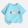 Cat Love Family T-shirt for Boys New Cotton Kids T Shirt Kawaii Children Casual Clothes Teen Baby Boy Summer Tops 2-14 Year