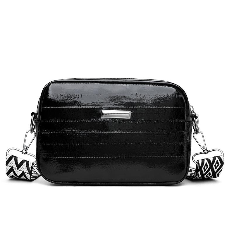 

Серебристый узор угря широкий плечевой ремень сумка-мессенджер на одно плечо регулируемый плечевой ремень легкая сумка для мелочи мобильного телефона чёрный