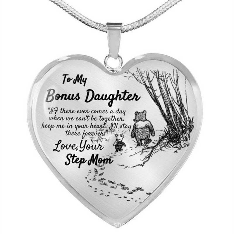 Für meine Tochter Liebesanhänger Halskette - Europäischer & Amerikanischer Allround-Schmuck Pulloverkette