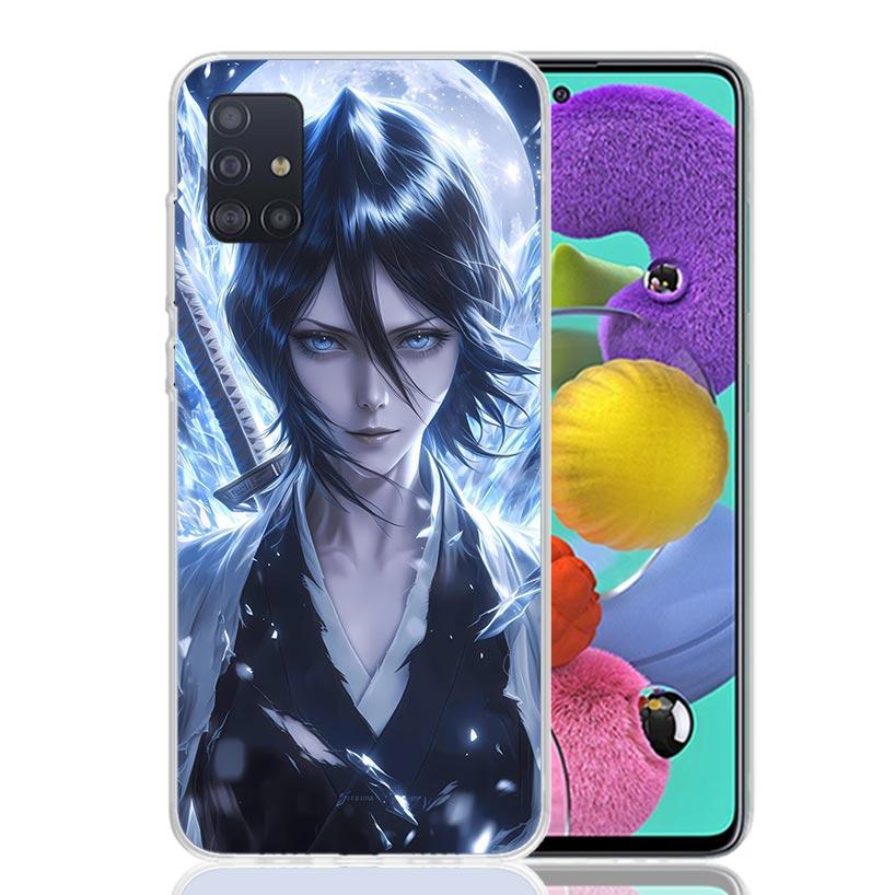 Bleach Kuchiki Rukia Phone Case For Samsung Galaxy A52 A32 A22 A12 A02S A50S A30S A51 A31 AA71 Note 20 Ultra 10 S10 Plus Galaxy